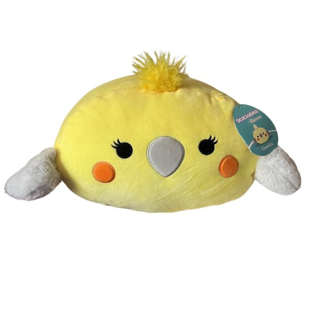 SQUISHMALLOW 12" Stackable CHARLIZE the Yellow Cockatiel 💛